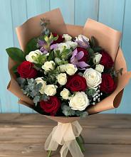 Букет цветов из:  Розы и Альстромерии #REPLACE_PRED# Ахтанизовскую