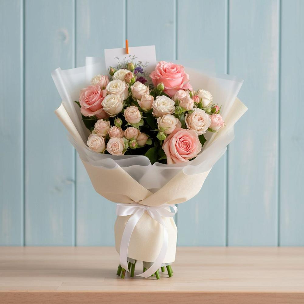 Букет цветов из: Розы в Ахтанизовскую