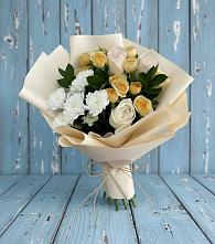 Букет цветов из:  Розы и Хризантемы в Ахтанизовскую
