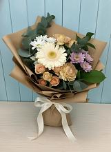 Букет цветов из:  Герберы и Хризантемы в Ахтанизовскую