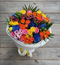 Букет цветов из:  Розы и Хризантемы в Ахтанизовскую