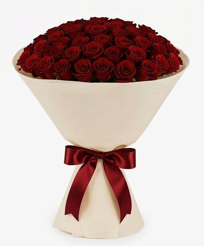 Букет 101 Бордовая роза Блэк Бакарра в Ахтанизовскую