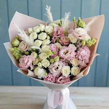 Букет цветов из:  Альстромерии и Розы #REPLACE_PRED# Ахтанизовскую
